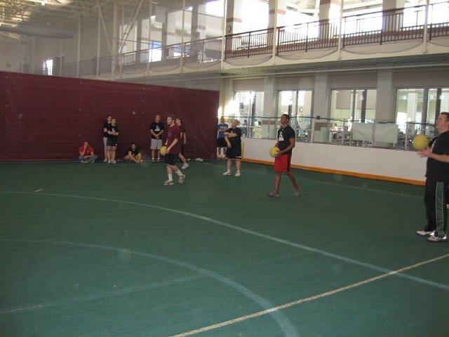 2010 Winter WASA Golden Wrench Dodgeball Tournament Westminster team in action.