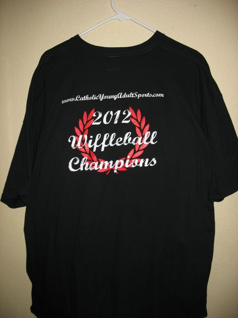 2012 CYAS Wiffleball Championship Shirt back